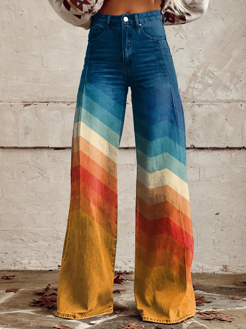 Johannah - Elegante Retro Zigzag Broeken