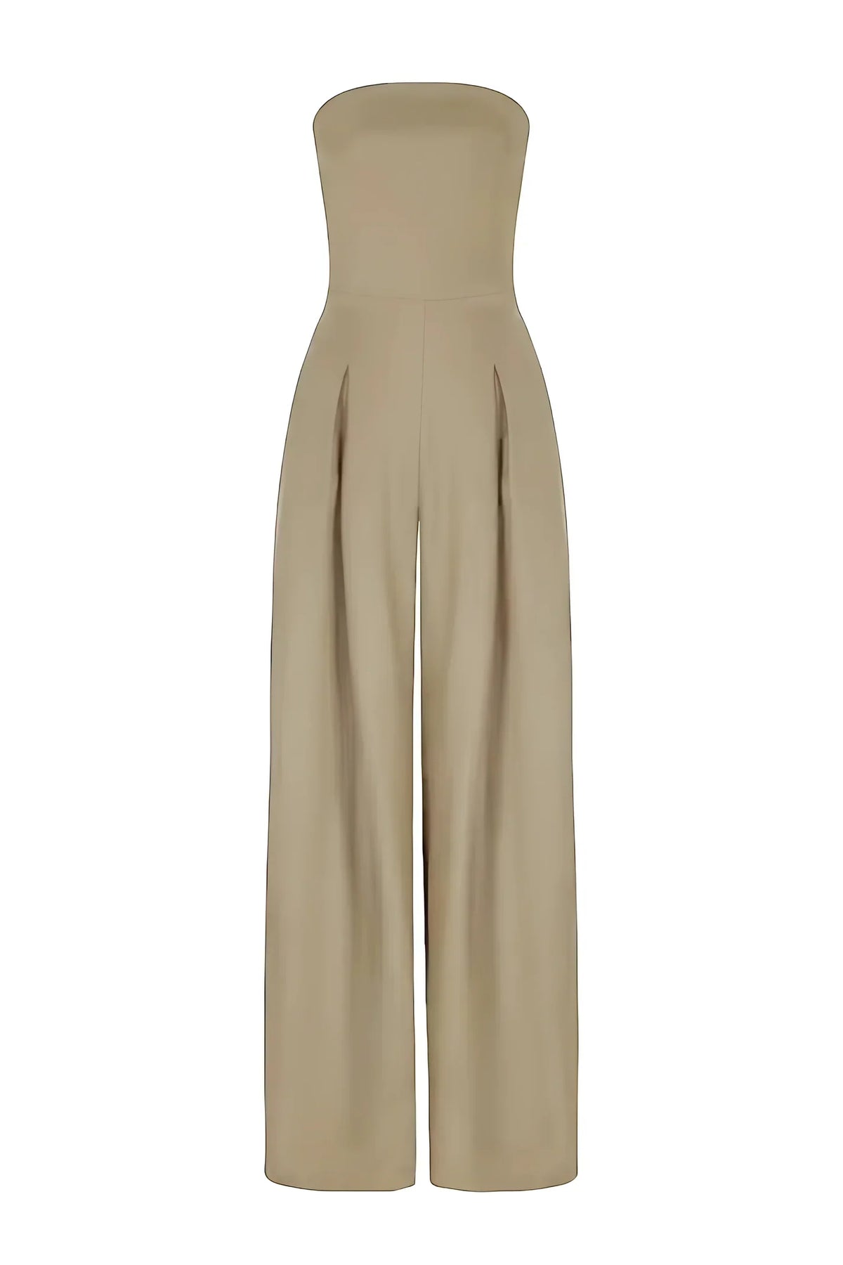 Adriana | Strapless Jumpsuit met Wijde Pijpen
