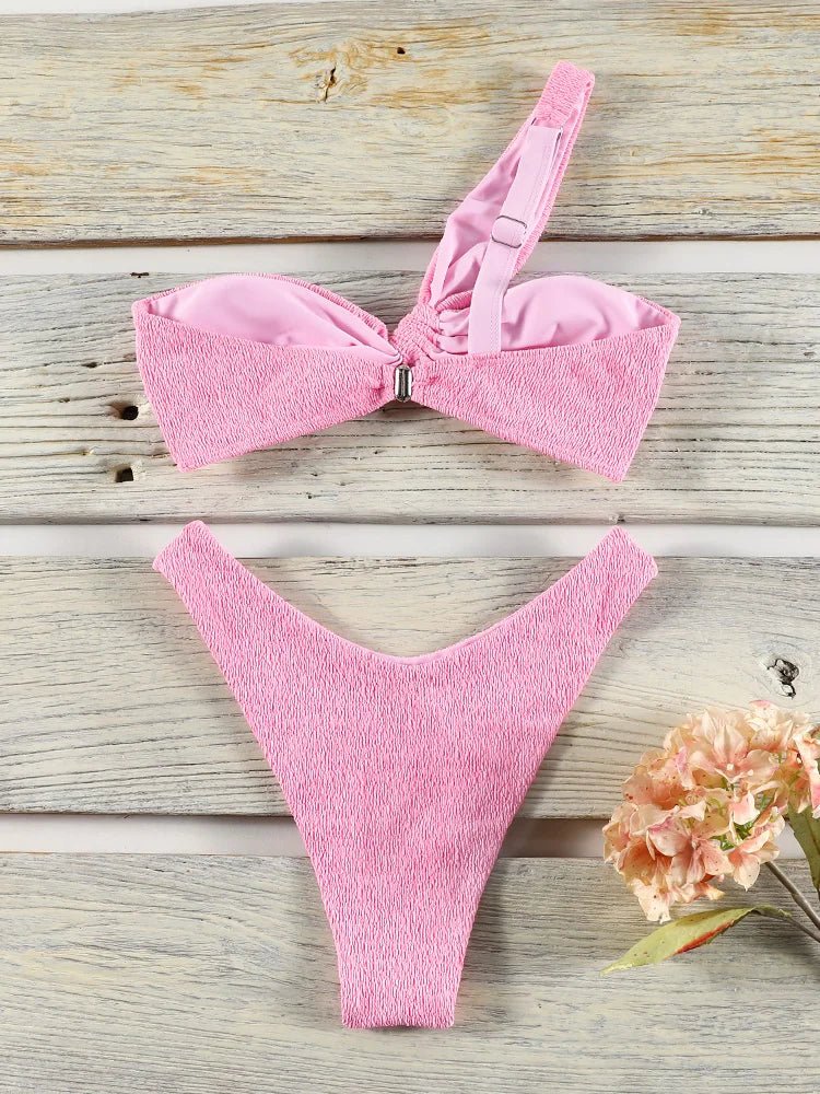 Maritt | Bikiniset met één schouder en bijpassend omslagkleedje