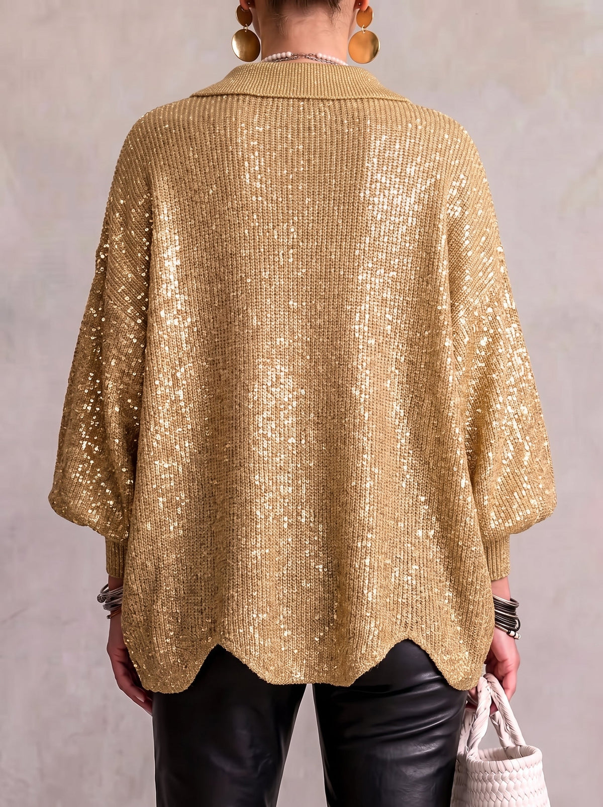Isabelle | Oversized vest met kraag