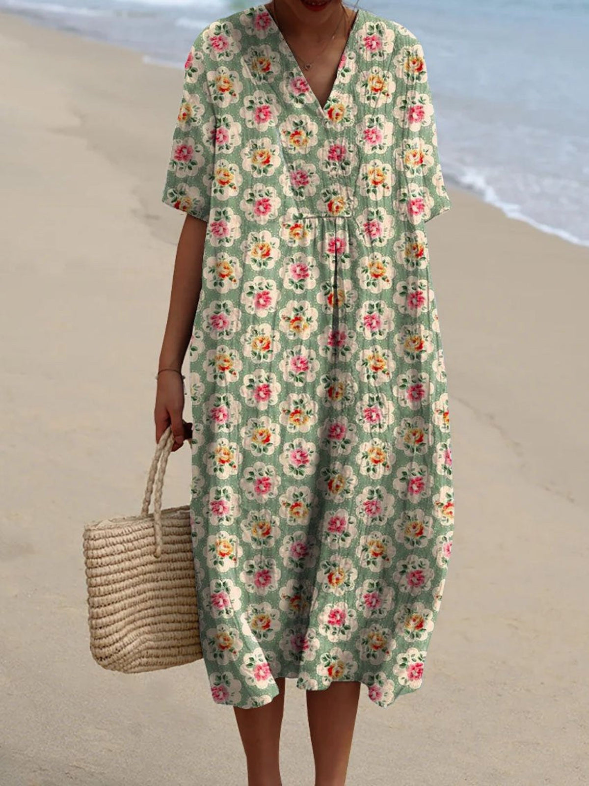 Dorien | Vintage Bloemenjurk