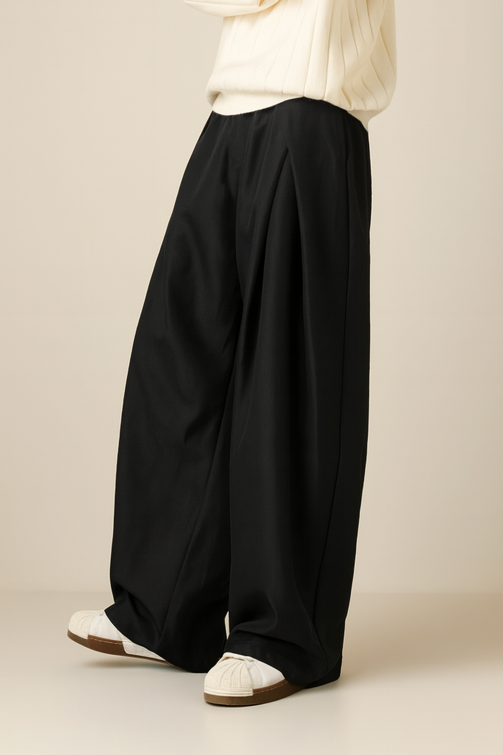 Paul | Heren Plooi Broek met Hoge Taille