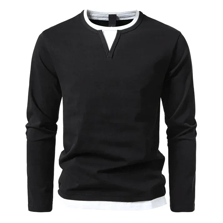 Teunvark | Herenshirt met moderne halslijn