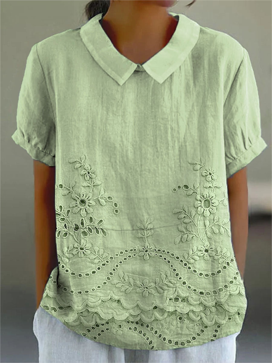 Stacey | Kleurrijk shirt met artistieke print