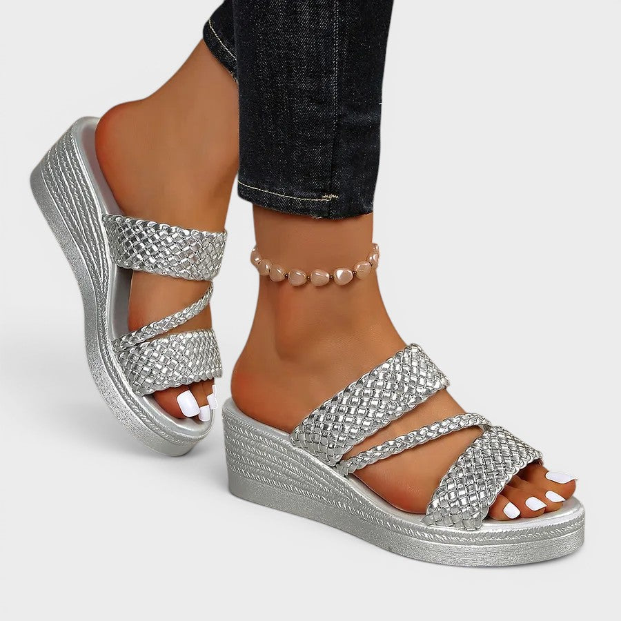 Susanne | Comfortabele plateausandalen