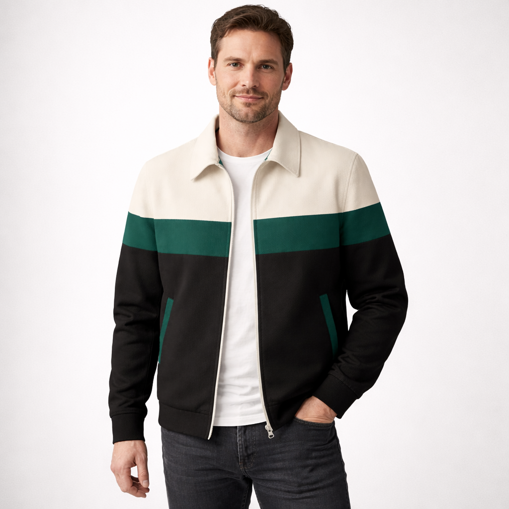 Joseph | Heren Colourblock Jas met Ritssluiting