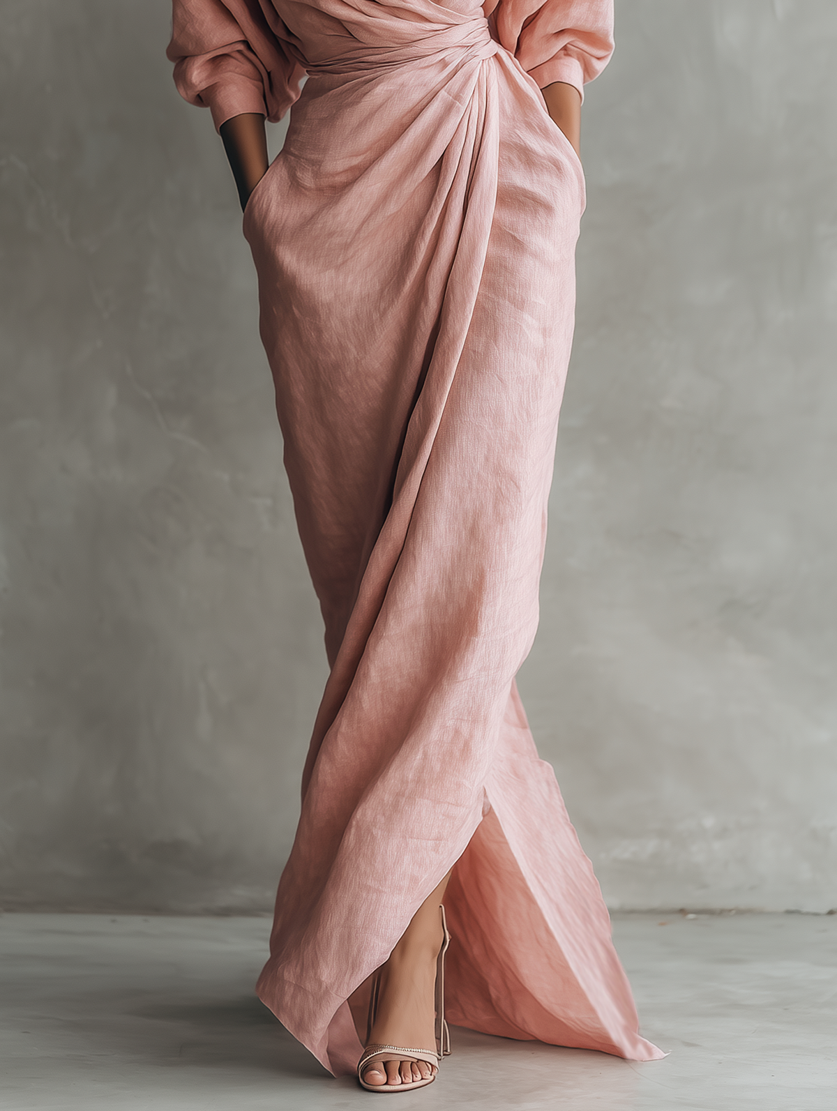Trina | Elegante maxi-jurk met V-hals
