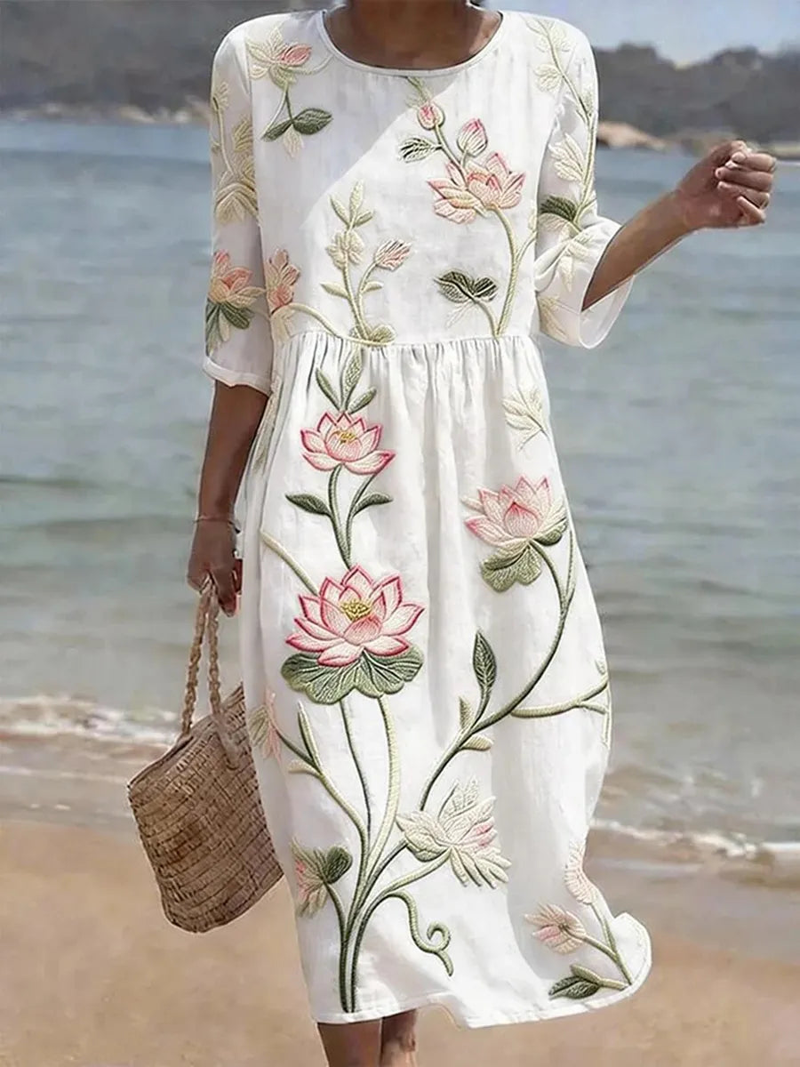 Britney | Elegante bloemenjurk