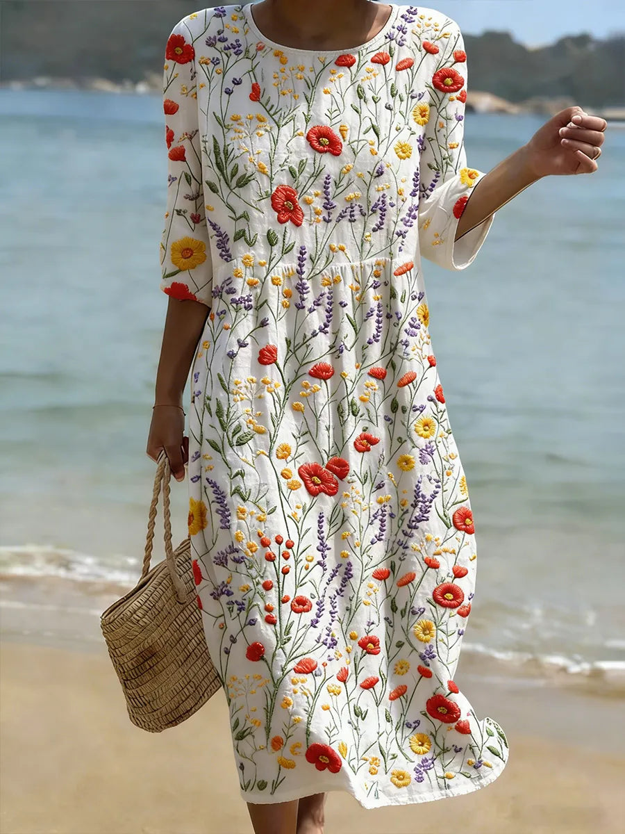 Mariecar | Elegante bloemenjurk