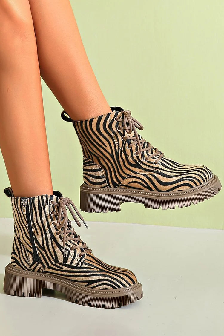 Tiana | Zebraprint Veterschoenen