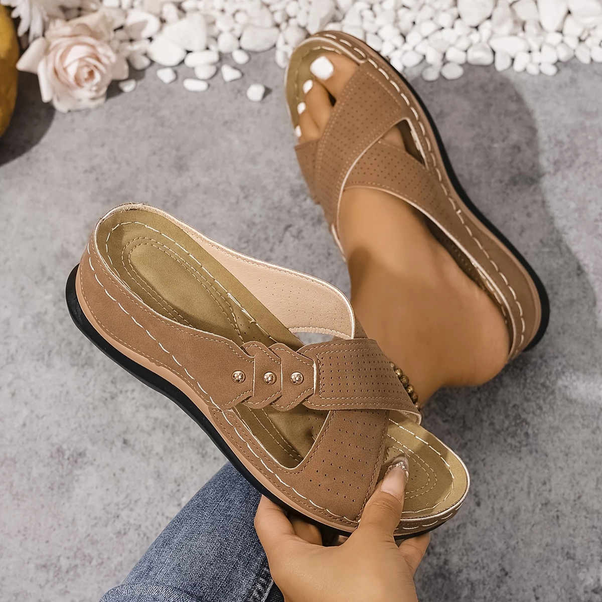 Emilou | Orthopedische Wedge Sandalen