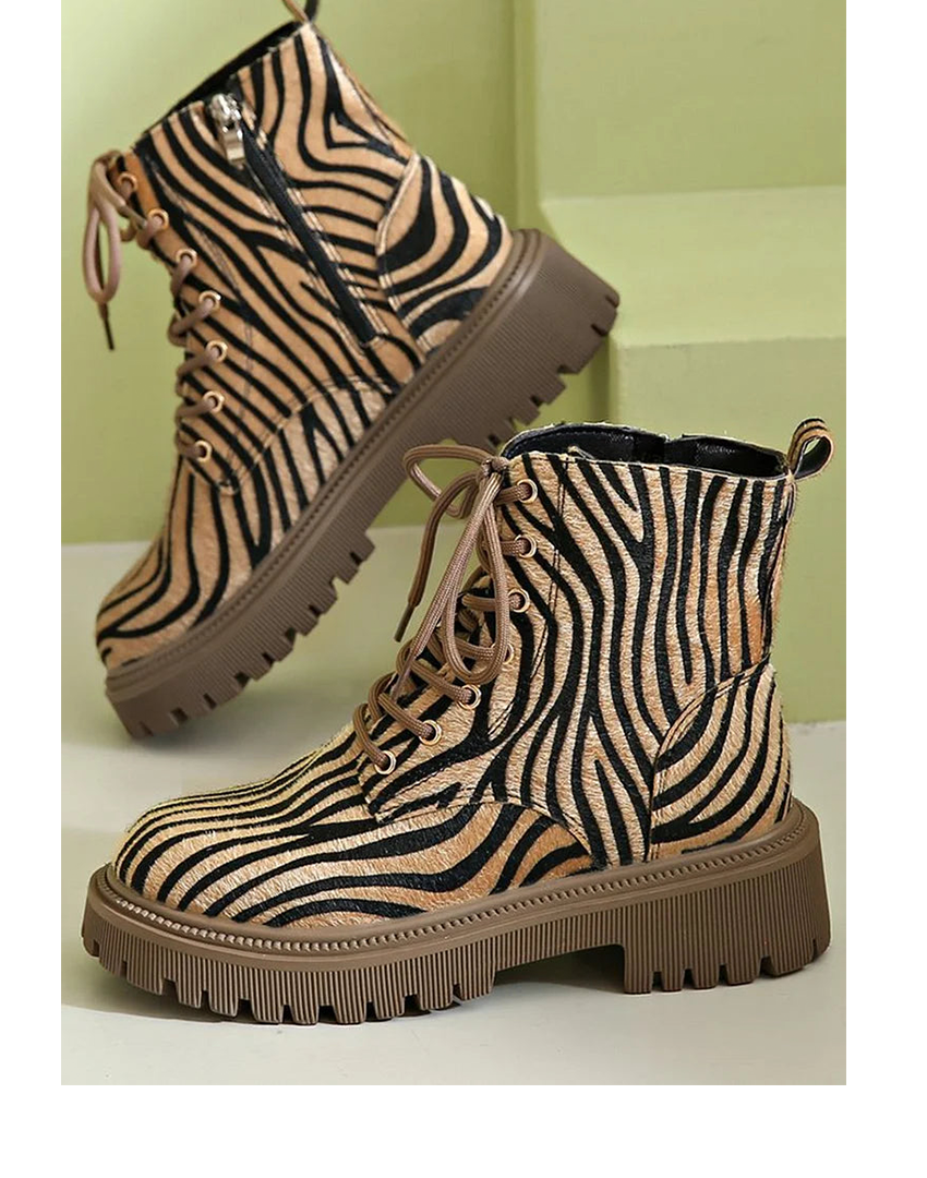 Tiana | Zebraprint Veterschoenen