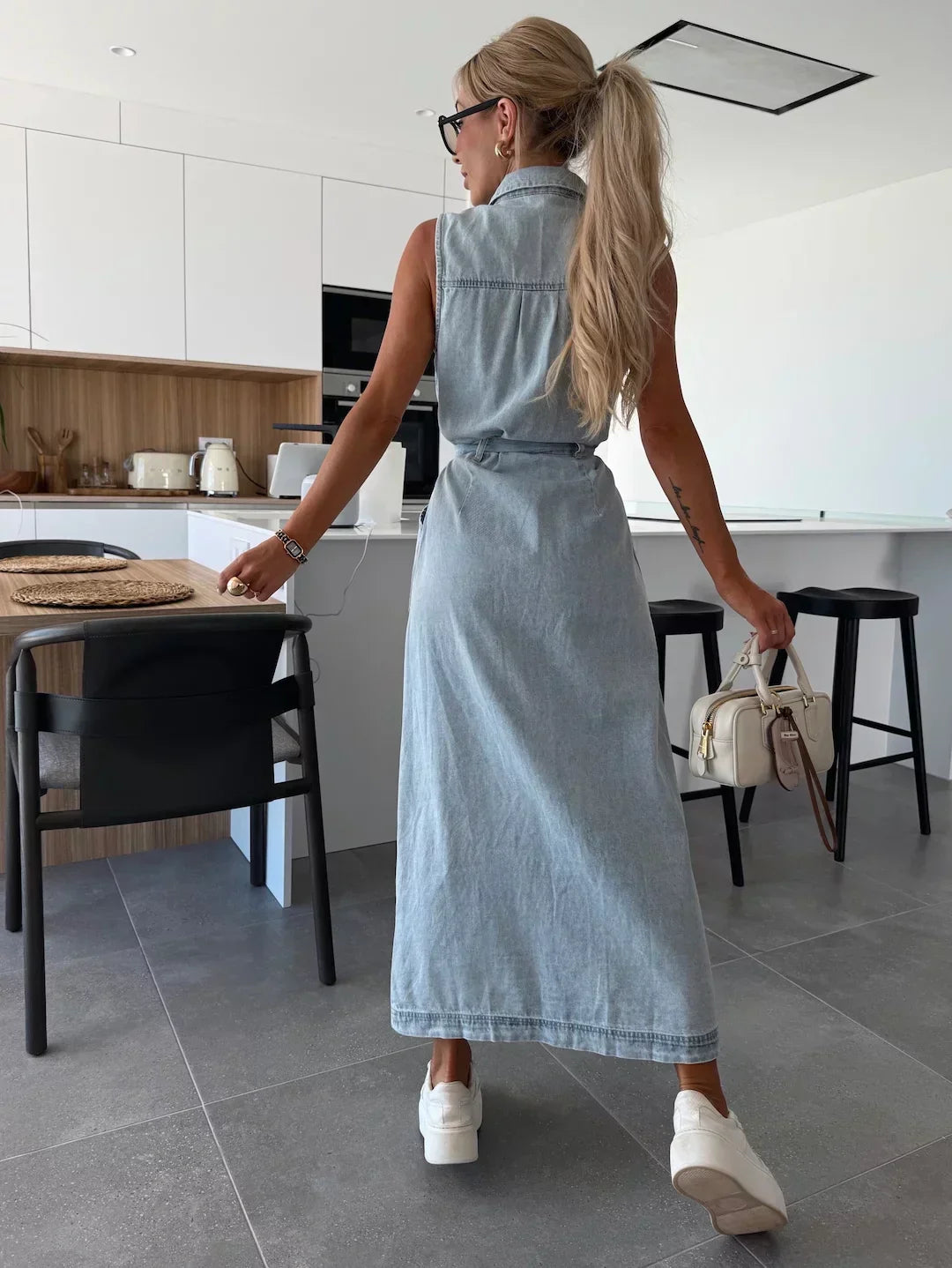 Katarina | Maxi Denim Jurk