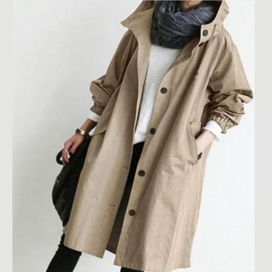 Marivelle | Lange Jas met Nonchalante Elegantie