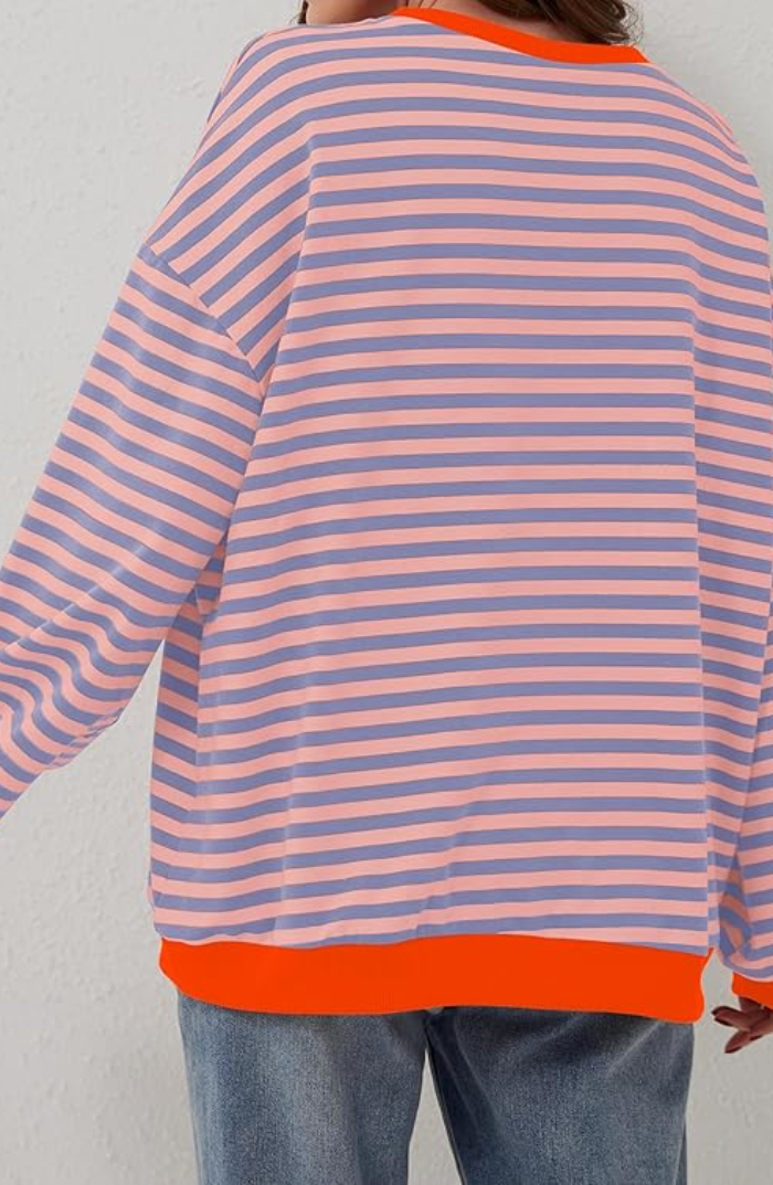 Fayvella | Gestreepte Oversize Trui