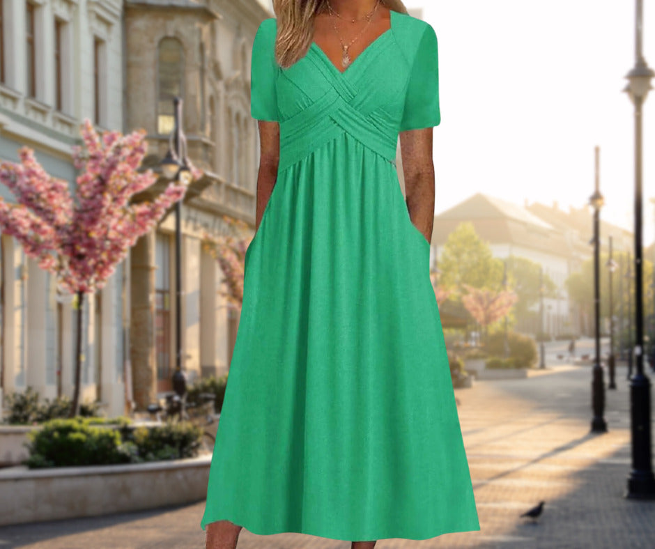 Judalyn | Elegante flatterende midijurk