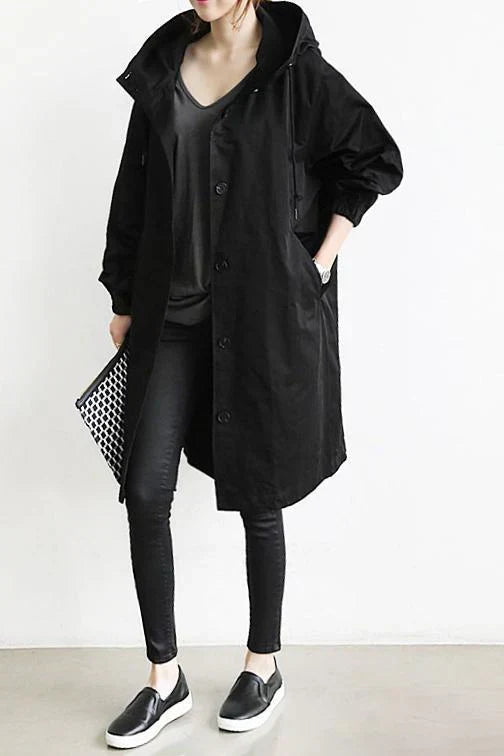 Elin | Waterafstotende Trenchcoat met Capuchon