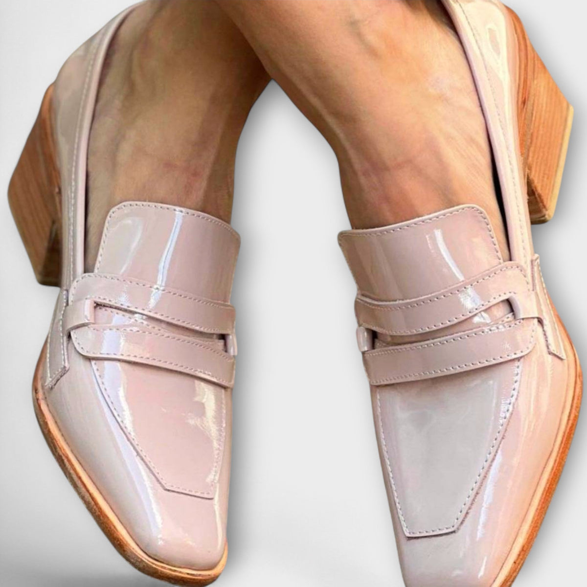 Elaine | Glanzende Loafers