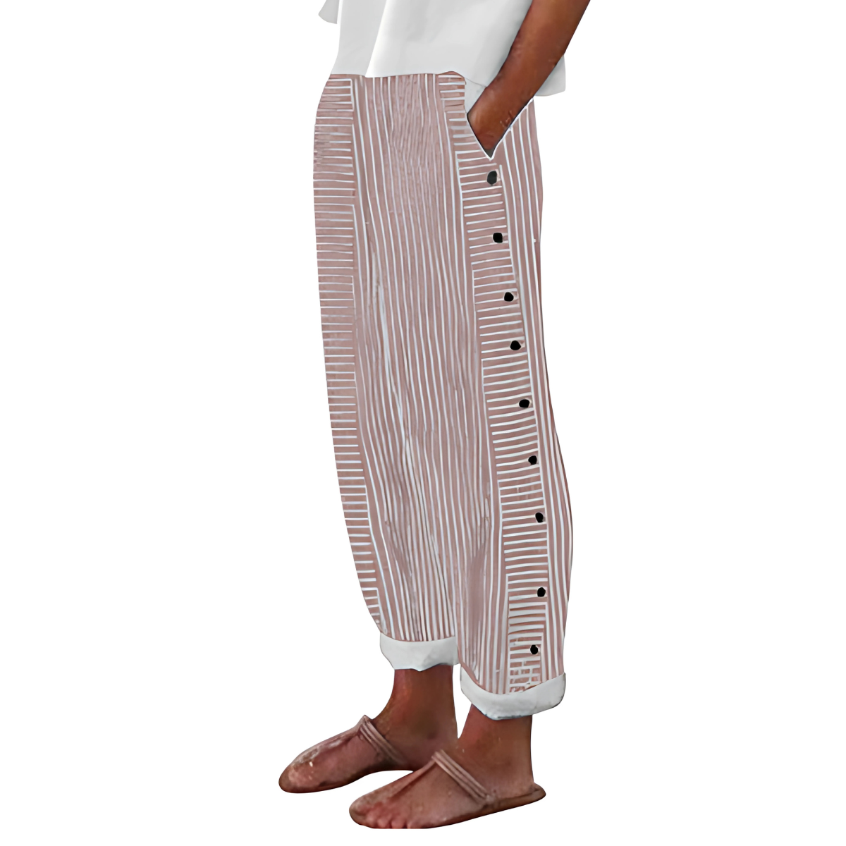 Dagny | Stijlvolle Zomer Gestreepte Broek