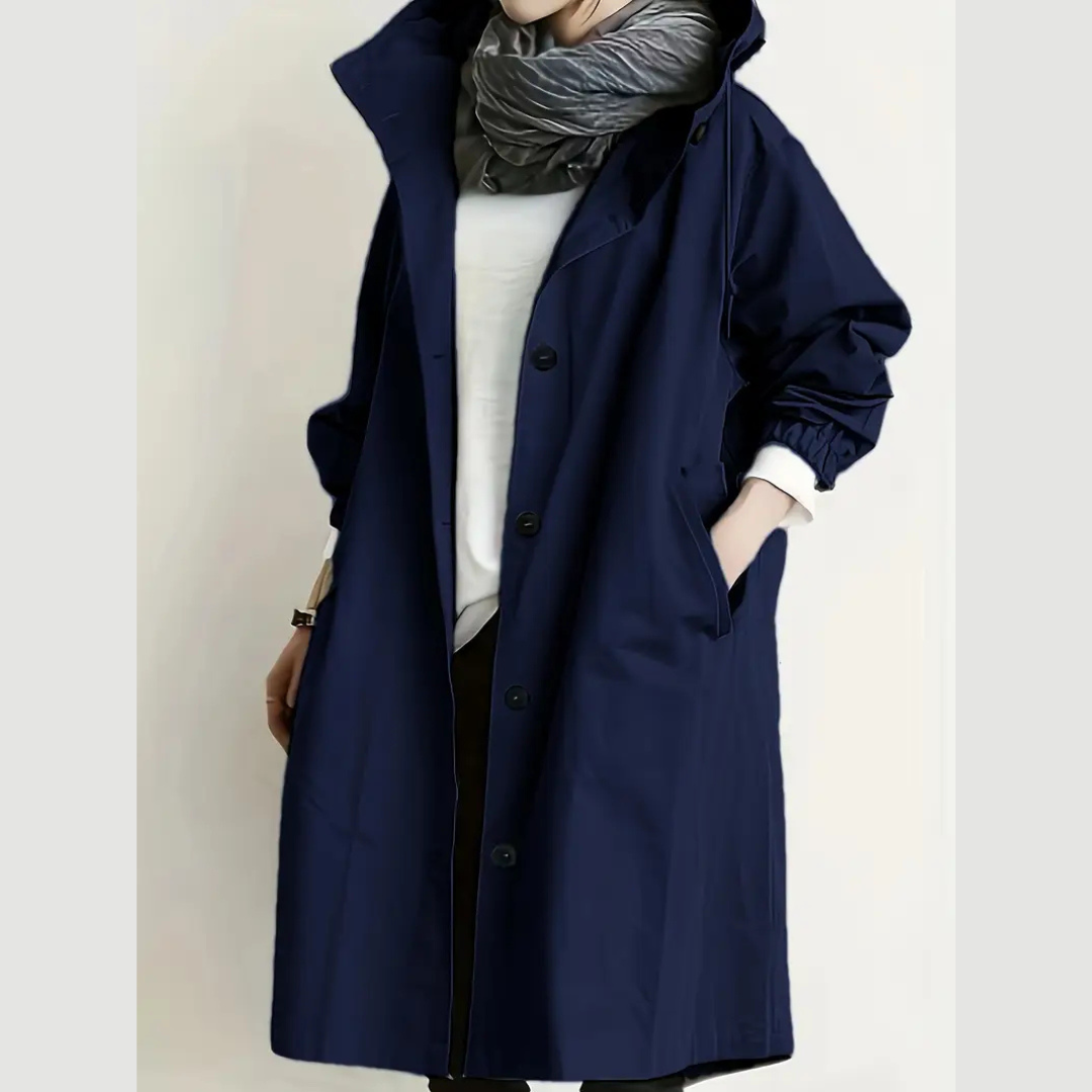 Marivelle | Lange Jas met Nonchalante Elegantie