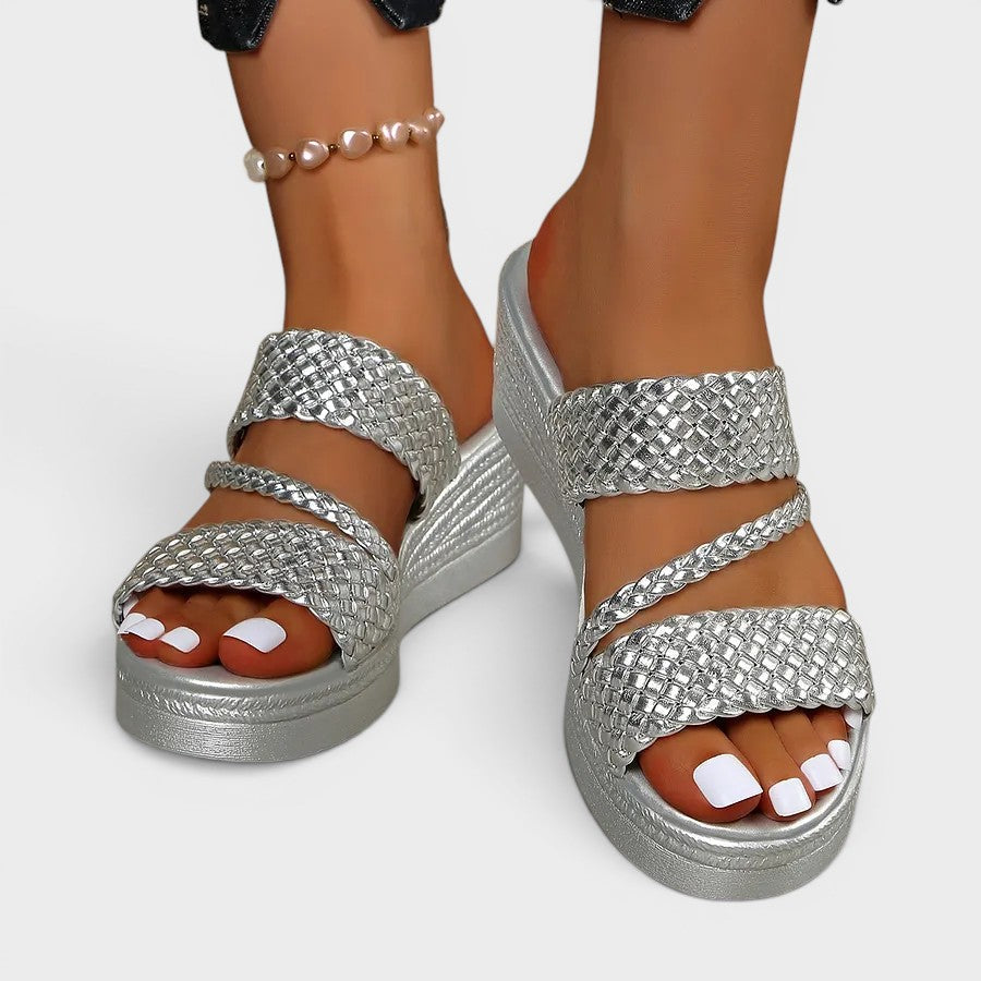 Susanne | Comfortabele plateausandalen