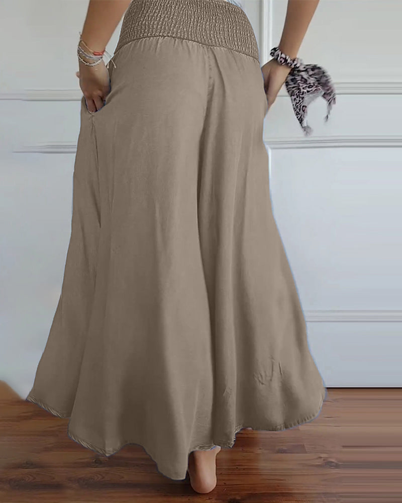 Reina - Comfortabele Wijde Broek