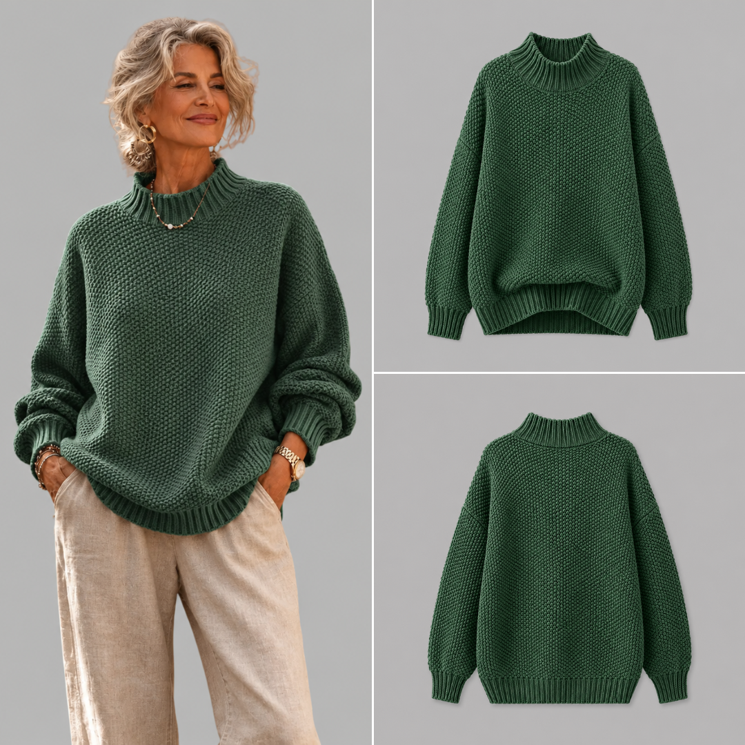 Donna | Dames Gebreide Trui met Geribde Details