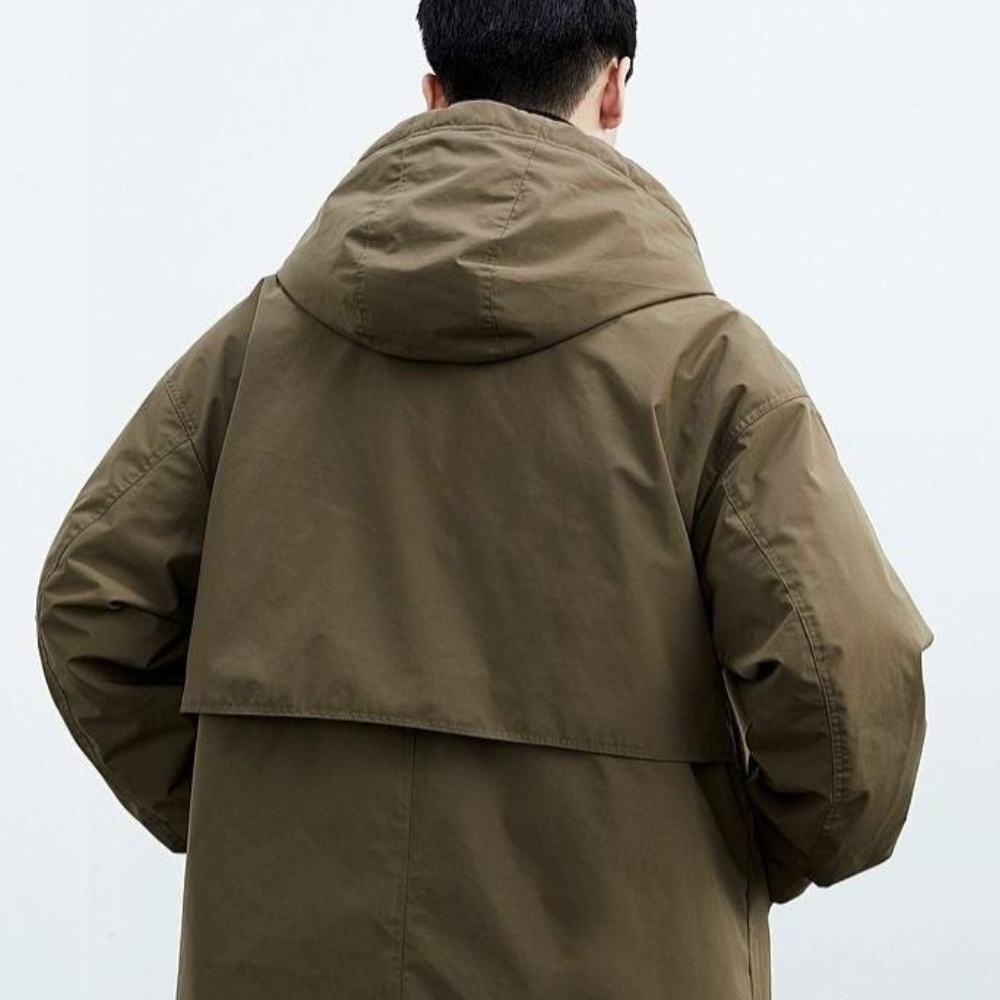 Daveron | Lange Jas met Moderne Layered Look