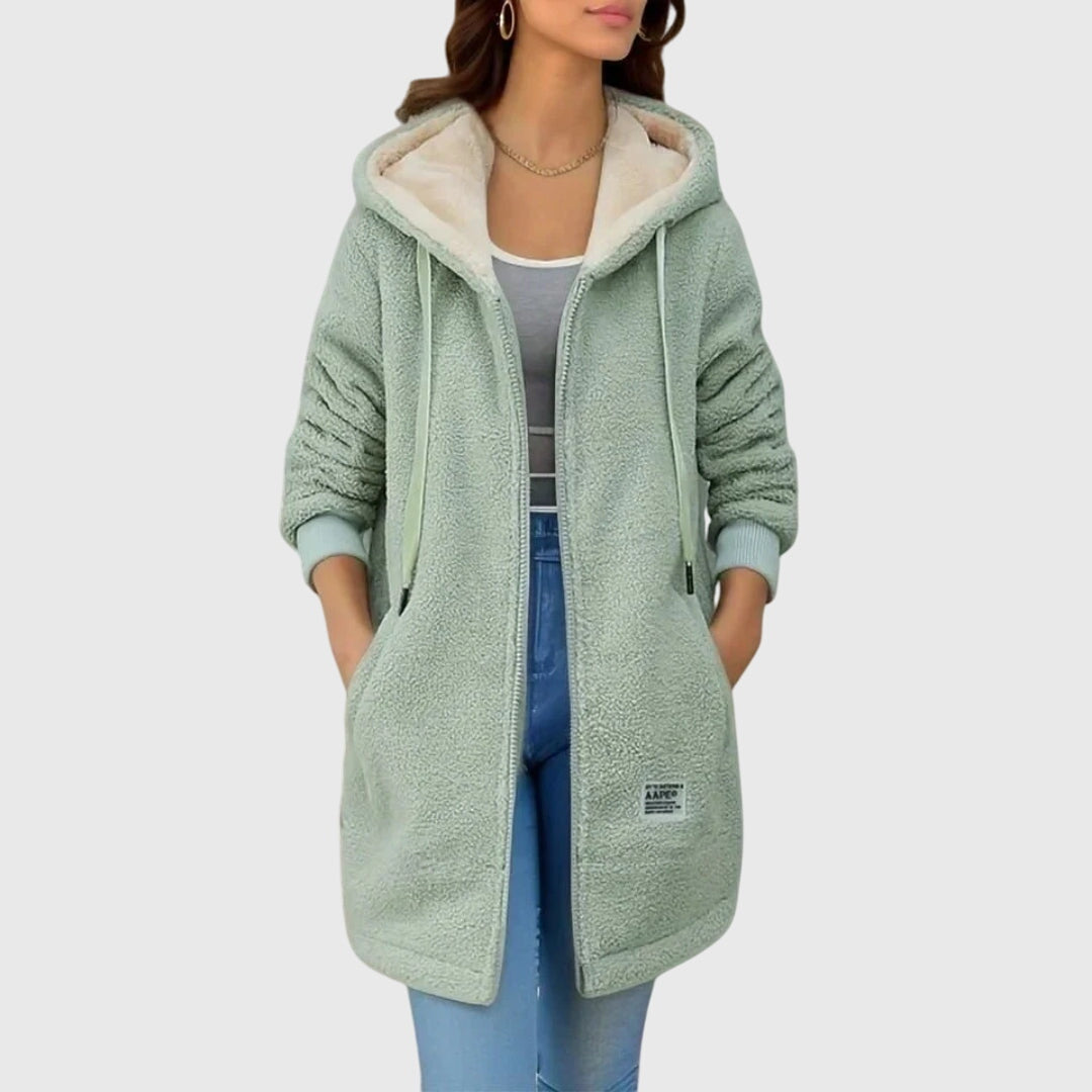 Aveline | Comfortabele Hooded Jas met Zachte Afwerking
