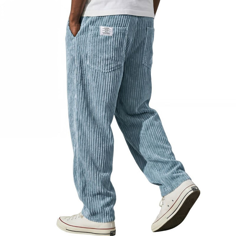 Jeroen | Geribde Relaxed Fit Broek