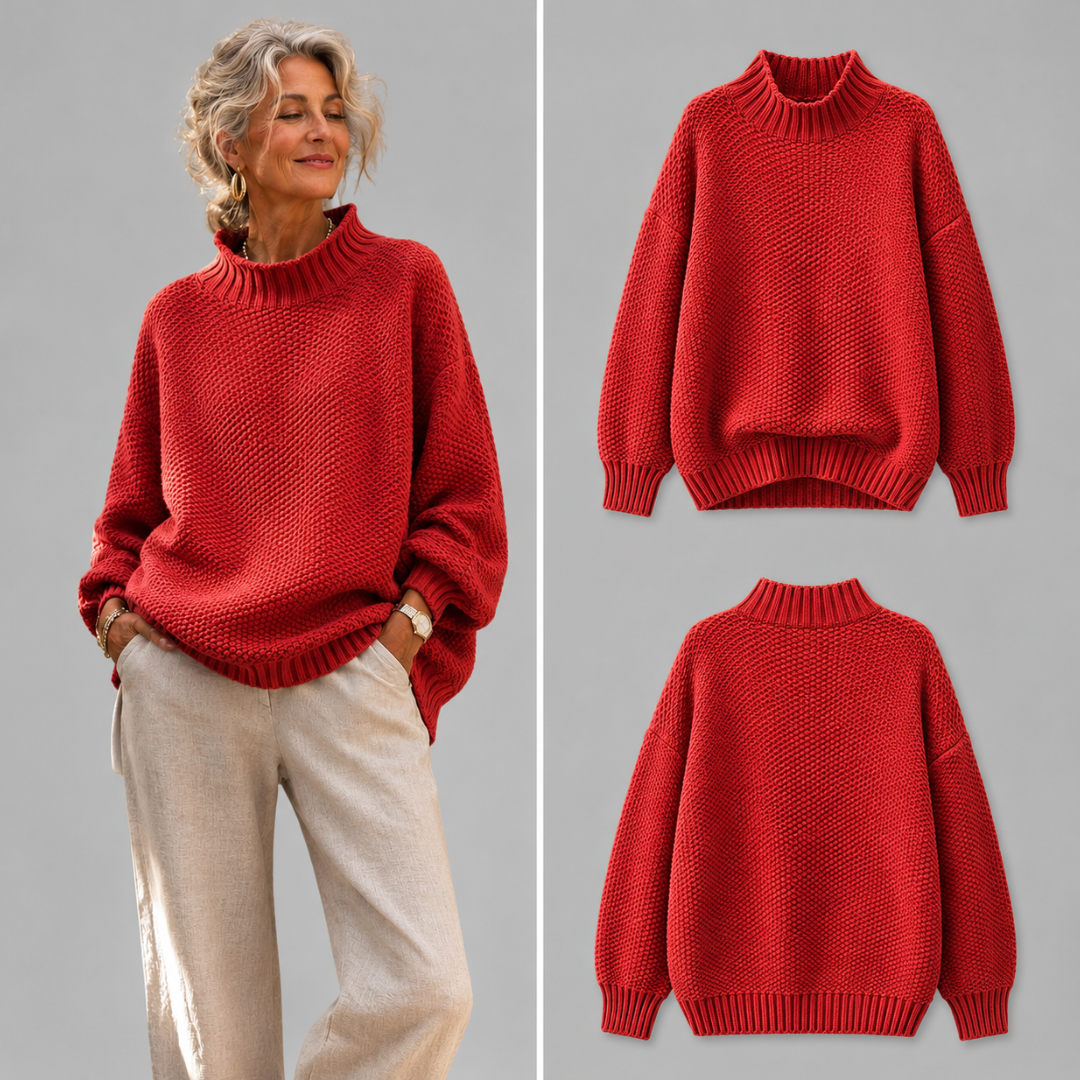 Donna | Dames Gebreide Trui met Geribde Details