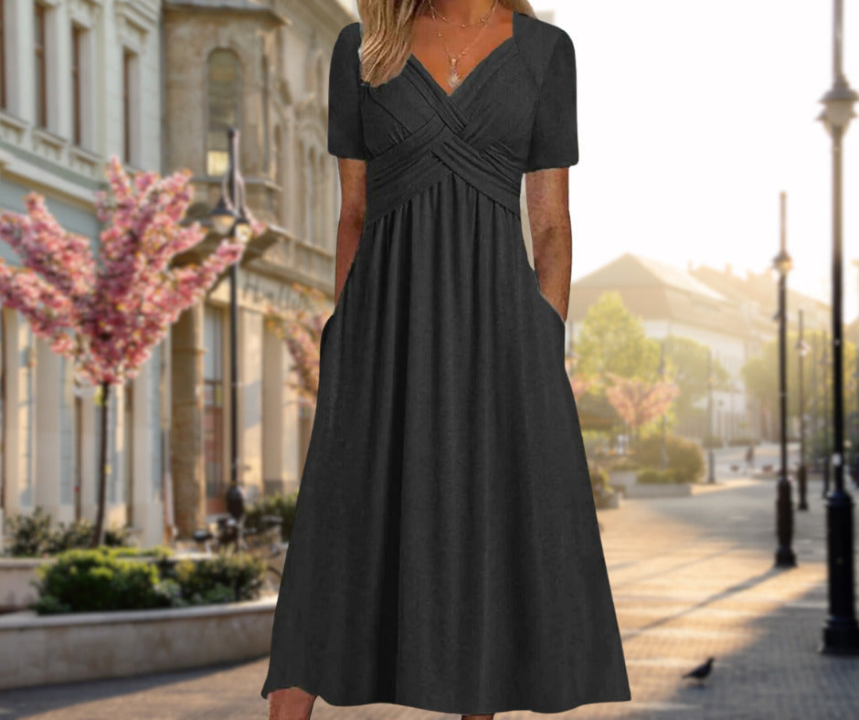 Judalyn | Elegante flatterende midijurk