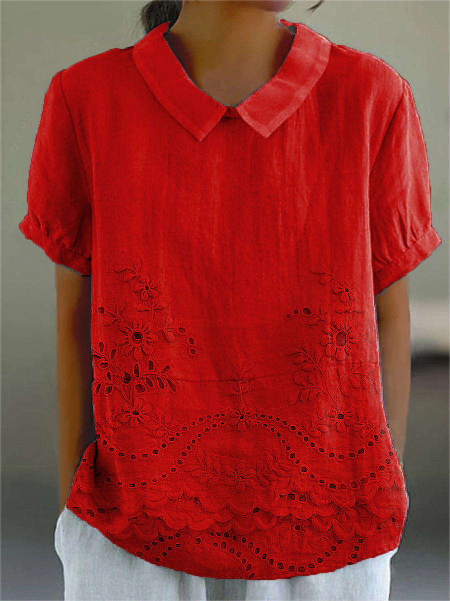 Stacey | Kleurrijk shirt met artistieke print