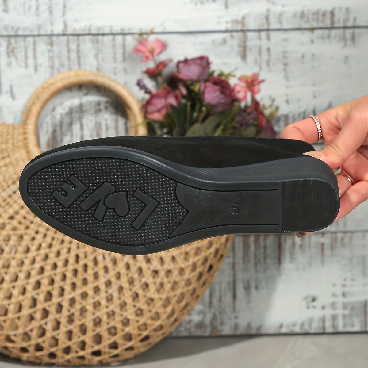 Éliane | Comfortabele ballerina’s met sleehak