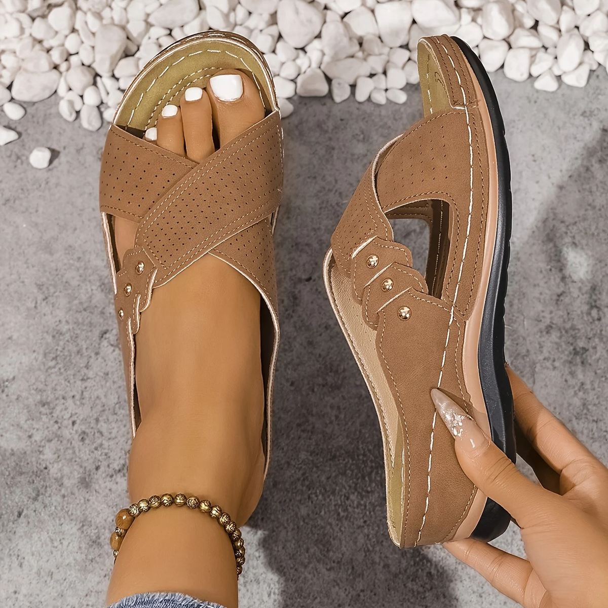 Emilou | Orthopedische Wedge Sandalen