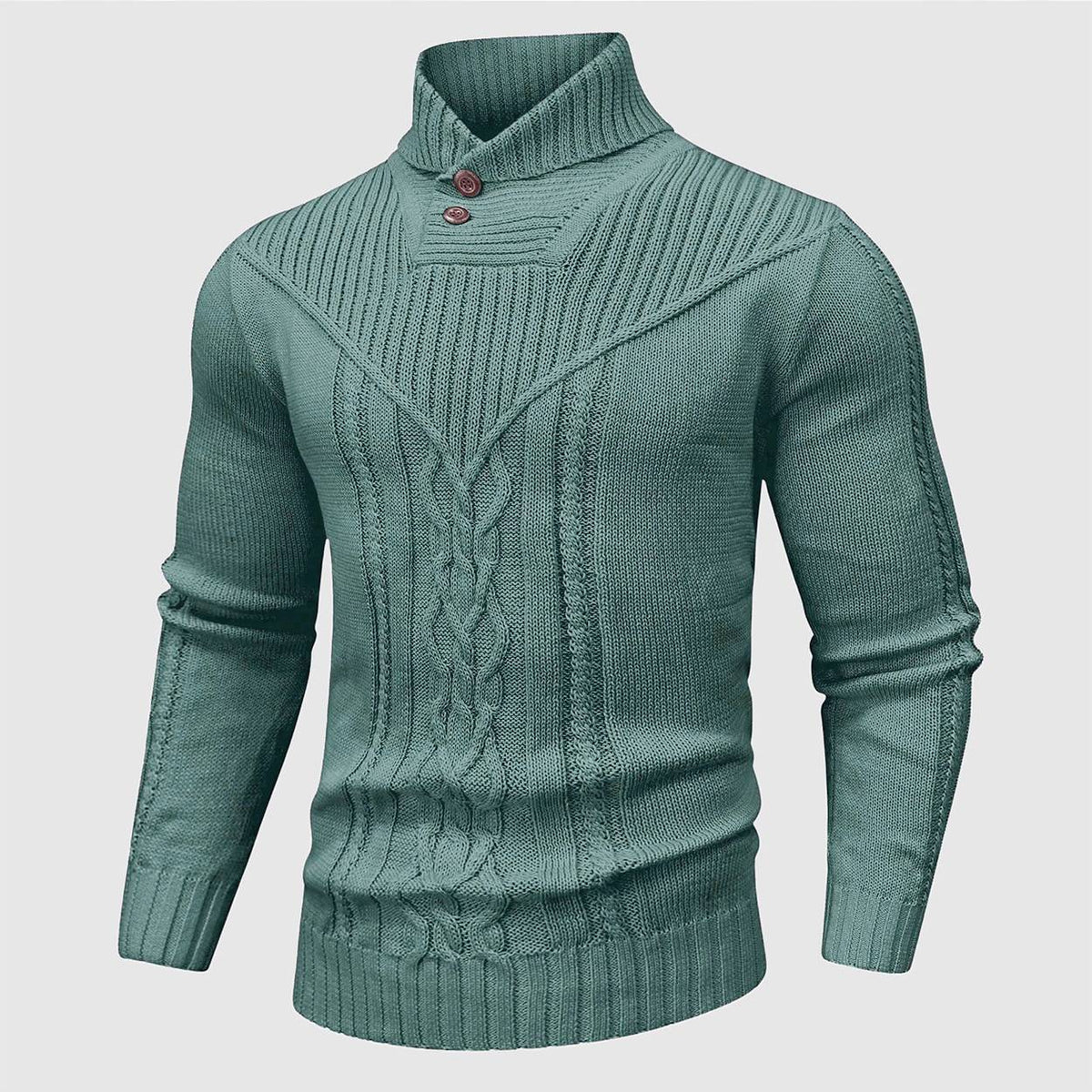 Lorvo | Elegante Trui Met Staande Kraag Voor Heren