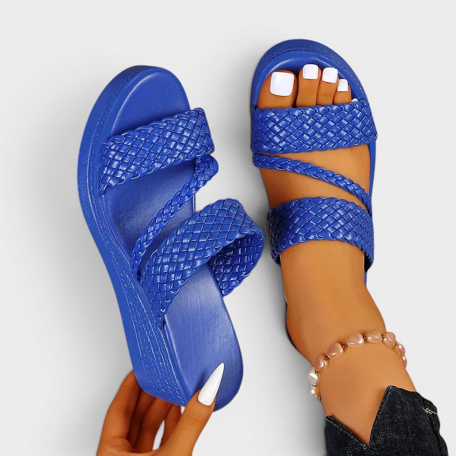 Susanne | Comfortabele plateausandalen