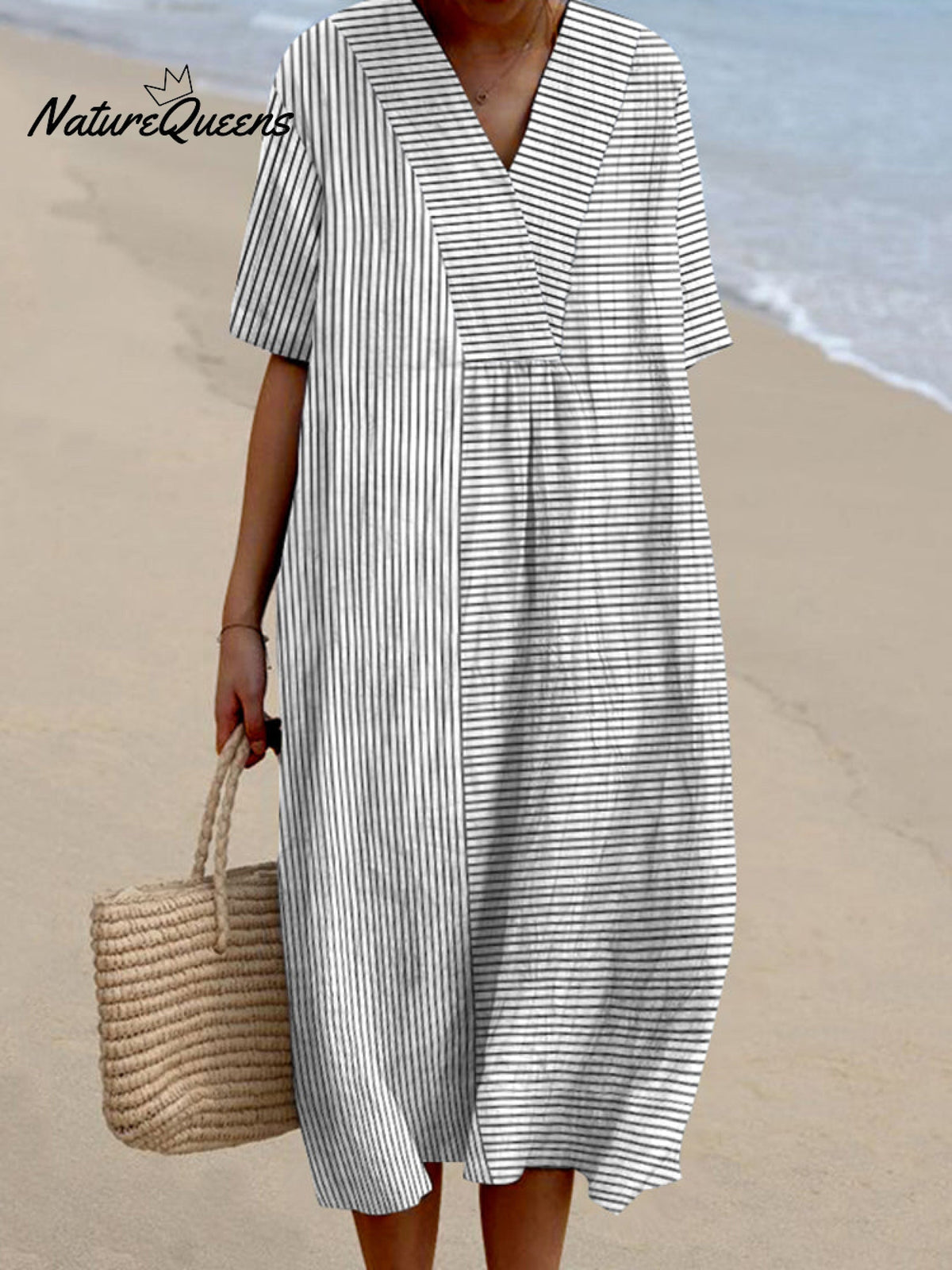 Isa | Vintage Gestreepte Jurk