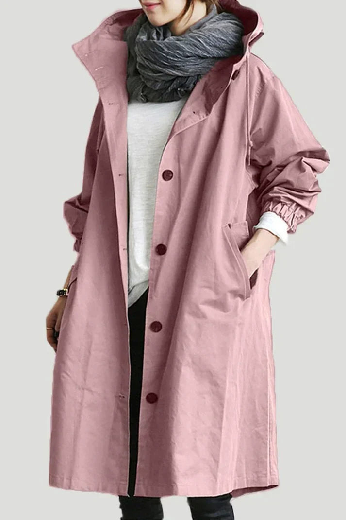 Elin | Waterafstotende Trenchcoat met Capuchon