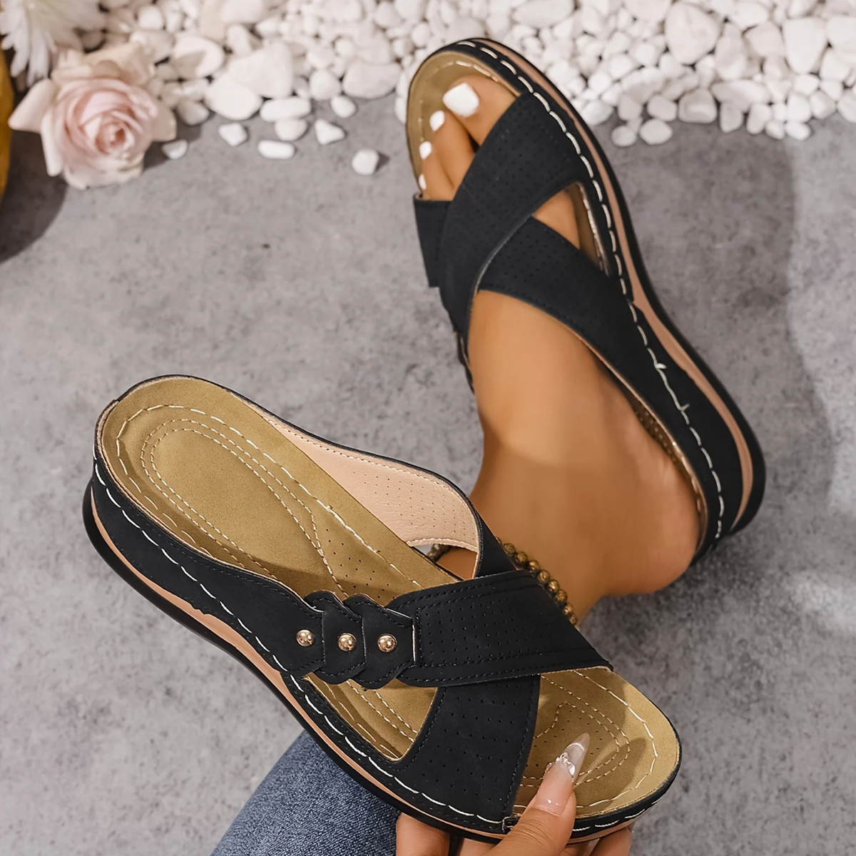 Emilou | Orthopedische Wedge Sandalen
