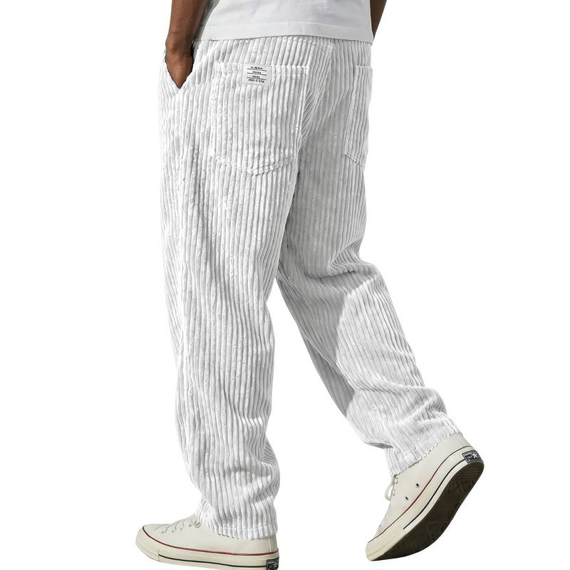 Jeroen | Geribde Relaxed Fit Broek