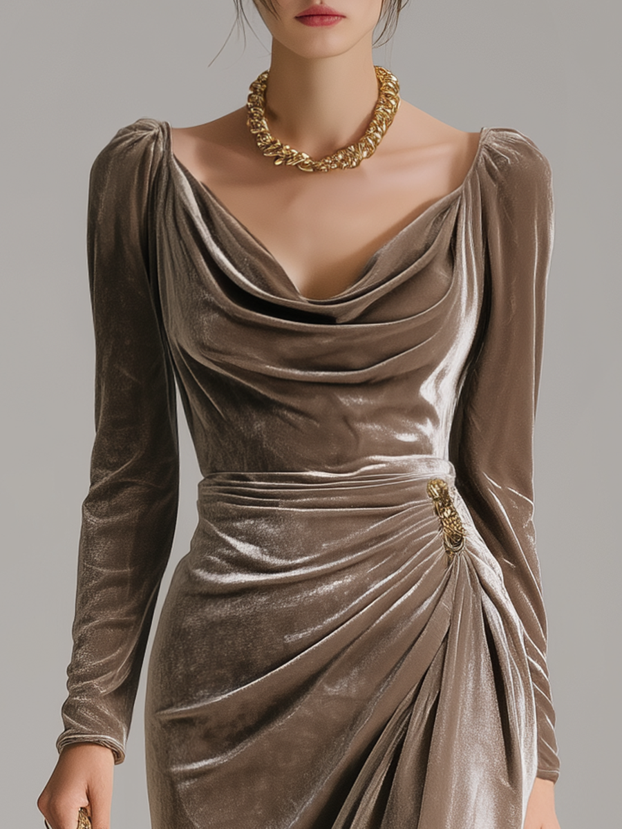 Sylvana | Elegante midi-jurk
