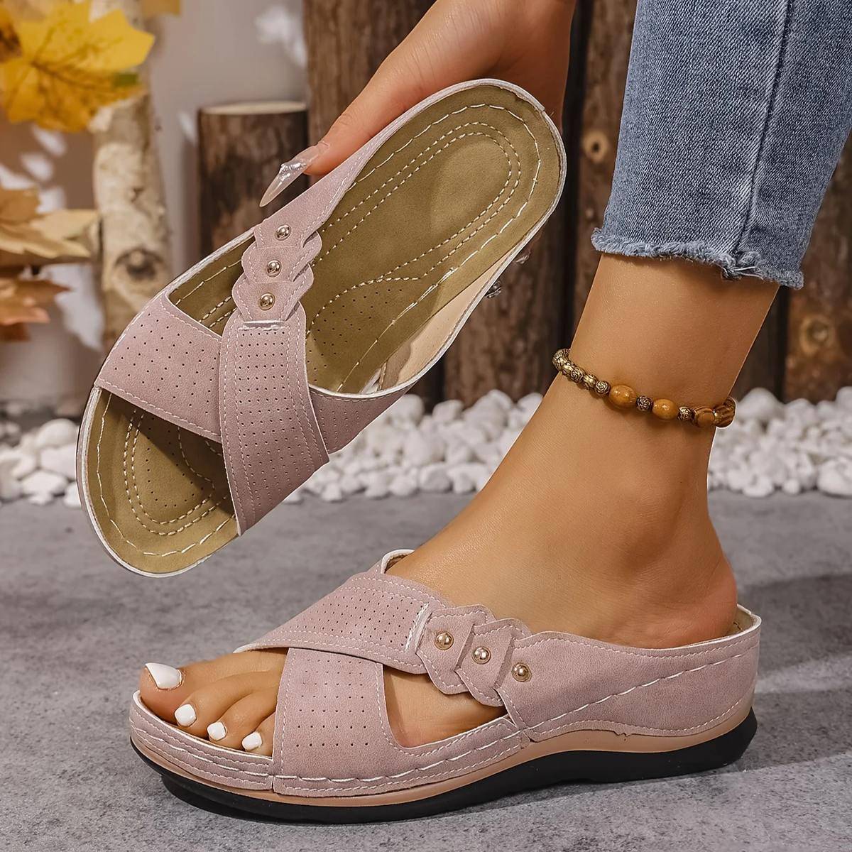 Emilou | Orthopedische Wedge Sandalen