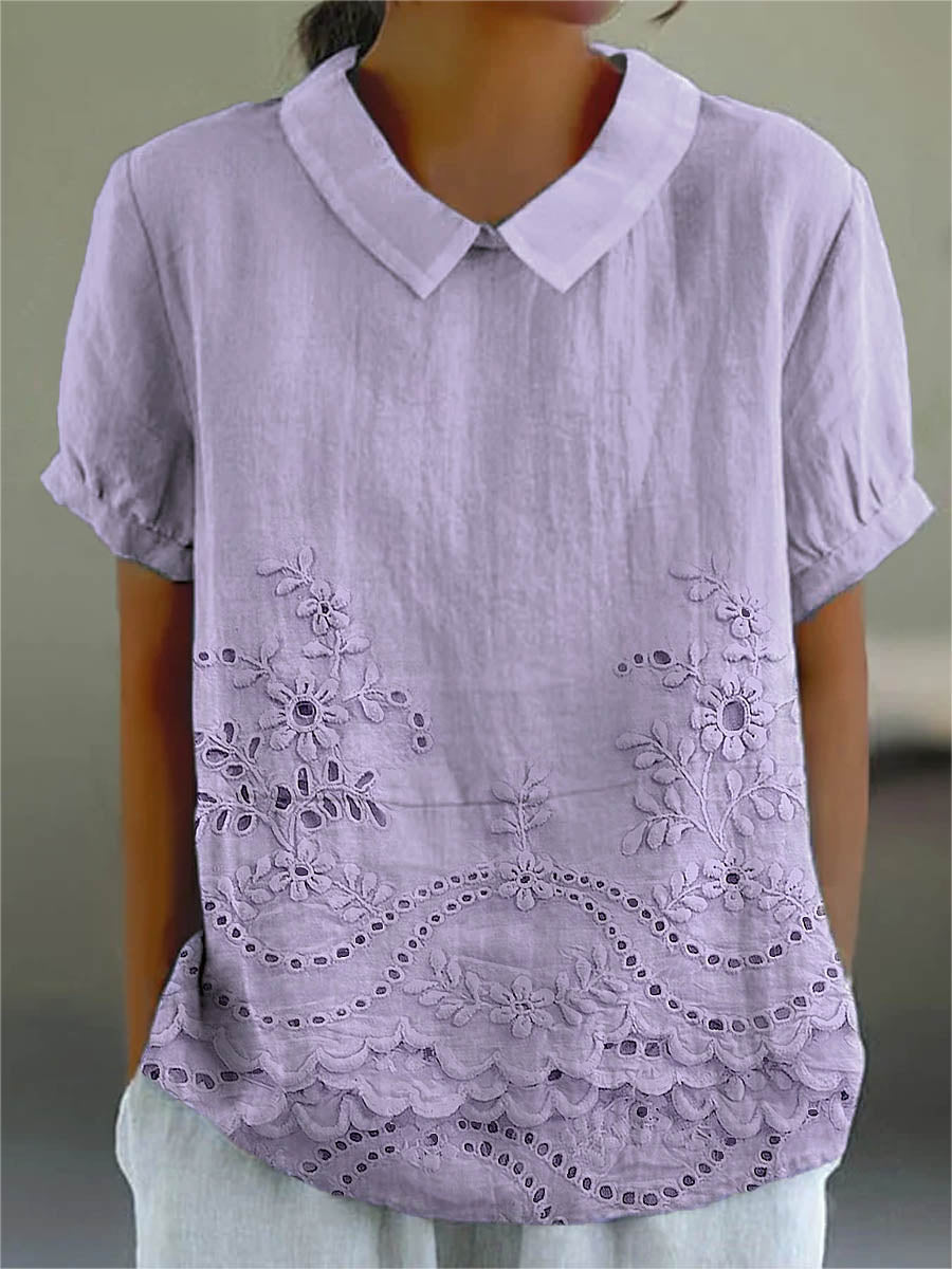 Stacey | Kleurrijk shirt met artistieke print