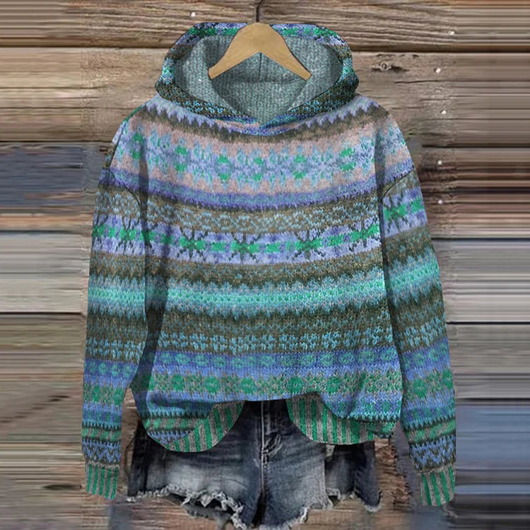 Lina | Gezellige Ethno-Bedrukte sweater