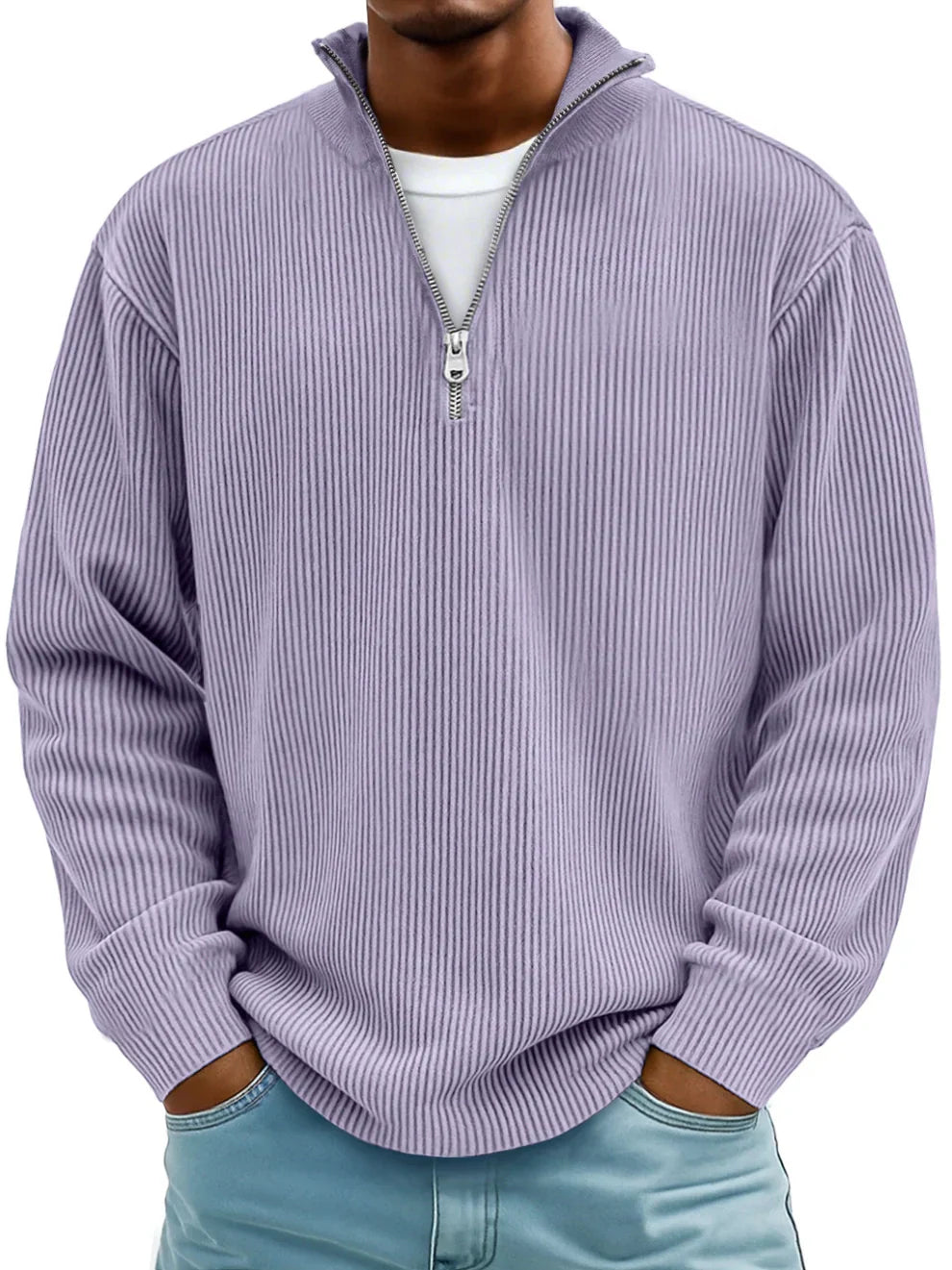 Vandrik | Comfortabele Zip-Up Top met Verfijnde Afwerking
