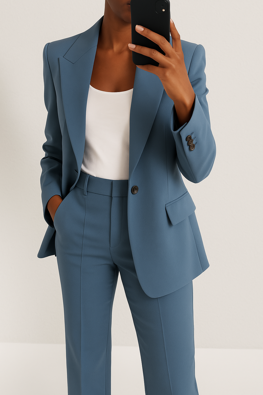 Krystin | Pak met klassieke blazer
