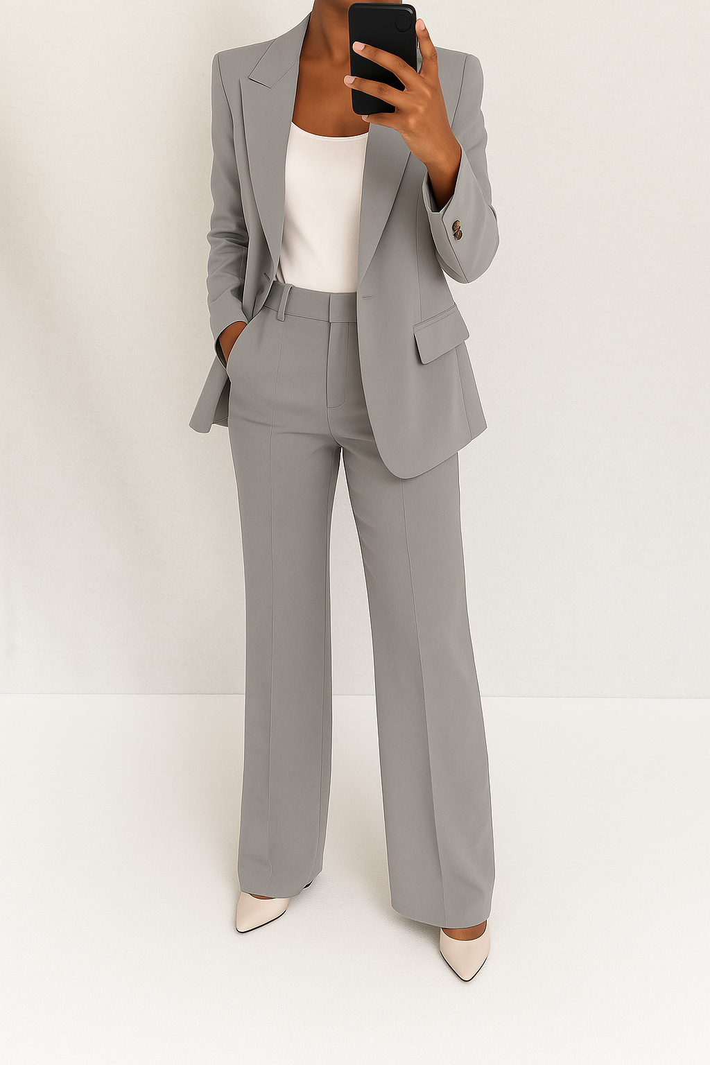 Krystin | Pak met klassieke blazer