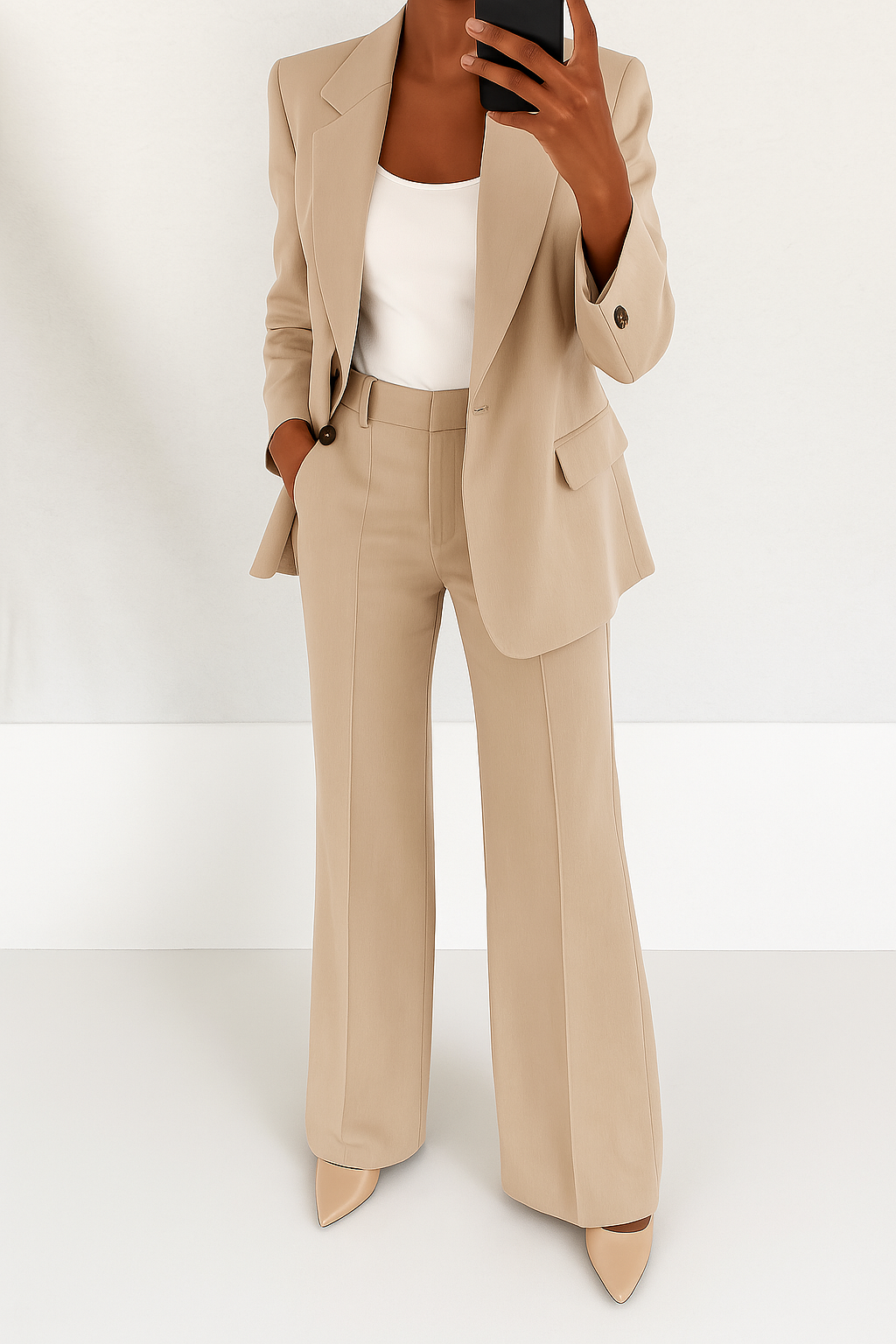 Krystin | Pak met klassieke blazer