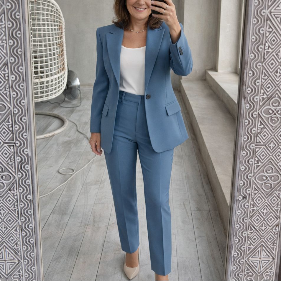 Krystin | Pak met klassieke blazer